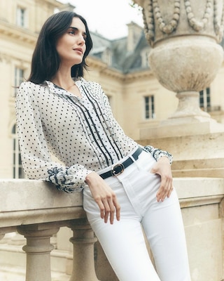 Swiss Dot Blouse