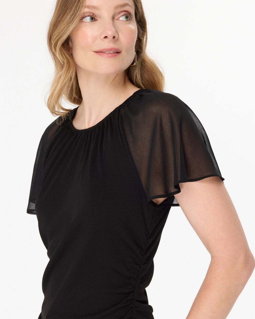 Flutter Sleeve Tee click to view larger image.