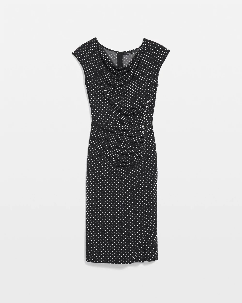 Shirred Midi Dress