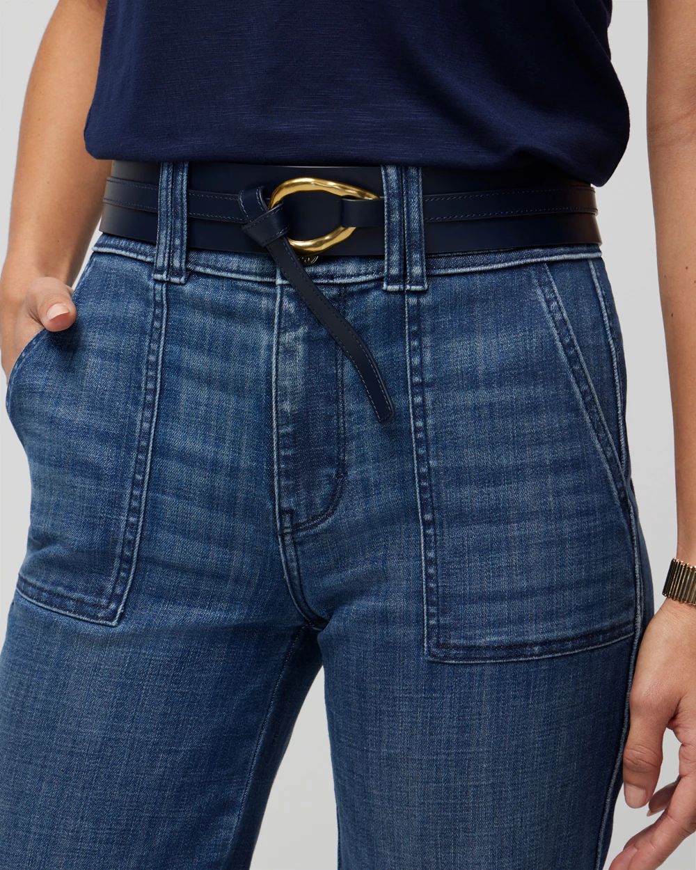 Metal Buckle Waist Belt
