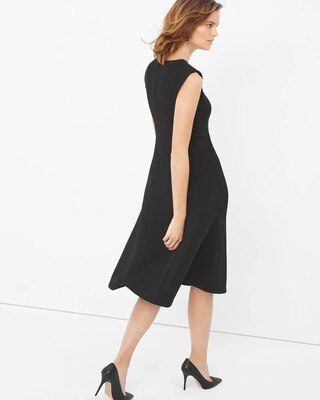Bateau Fit-and-Flare Dress