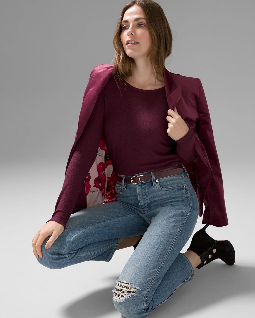 Cozy Knit Twist Back Sweater