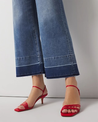 High-Rise Released Hem Wide Leg Cropped Jean click to view larger image.