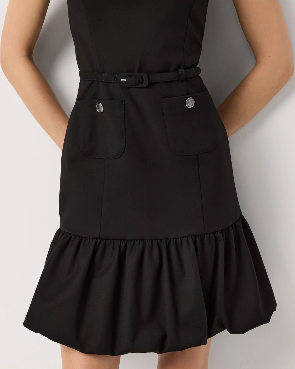 Bubble Hem Mini Dress click to view larger image.