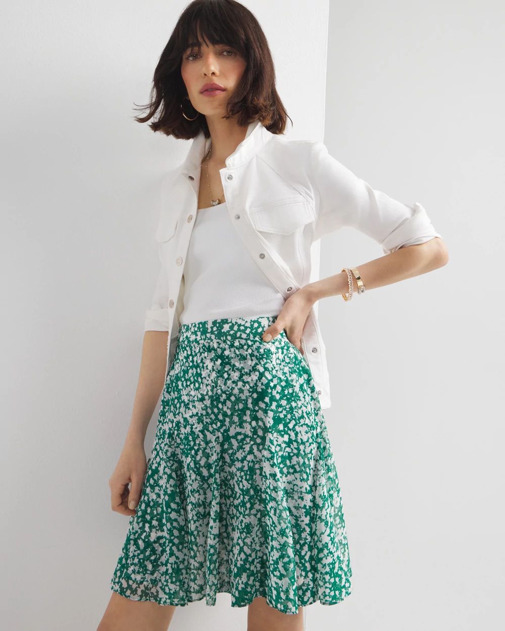 Floral Mini Skirt
