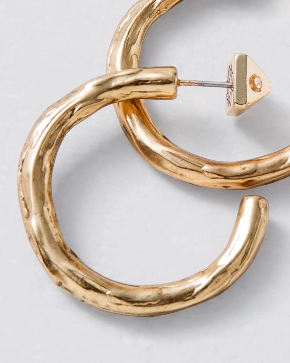 Small Goldtone Hoop Earrings click to view larger image.