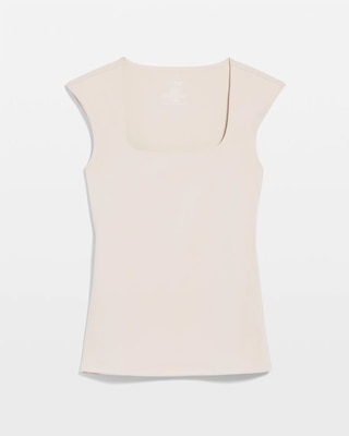 WHBM FORME™ All Ways Stretch Square Neck Top click to view larger image.