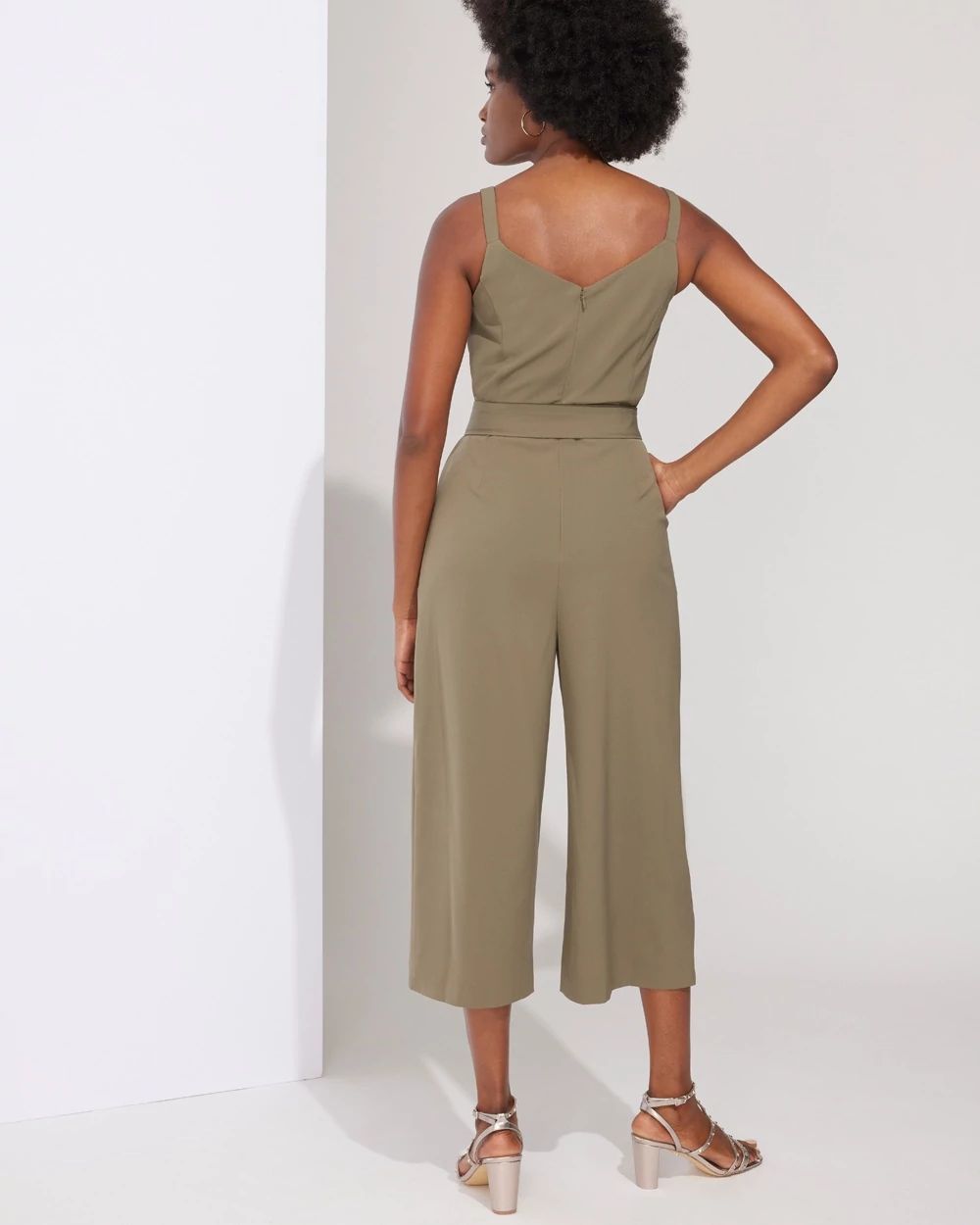 Outlet WHBM Sleeveless Crepe Jumpsuit