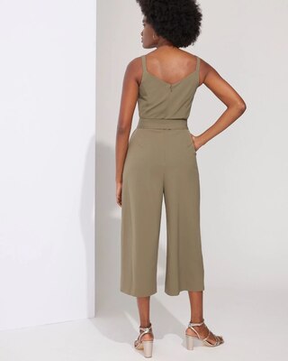 Outlet WHBM Sleeveless Crepe Jumpsuit