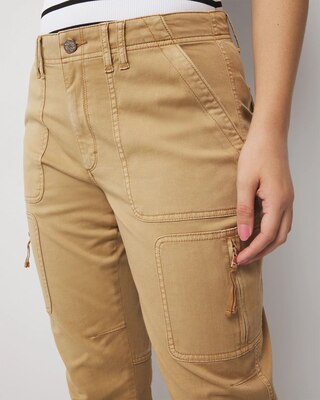 Mid-Rise Pret-A-Pedi Straight Cropped Pants click to view larger image.