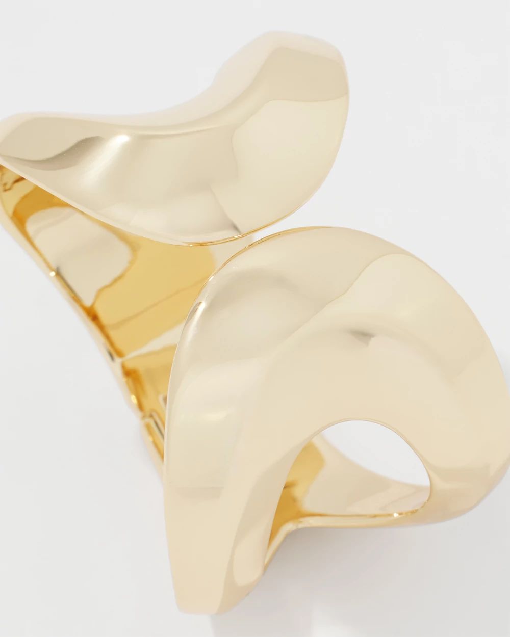 Gold Sculptural Cuff