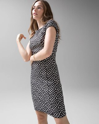 Cap Sleeve Reversible Scuba Dress