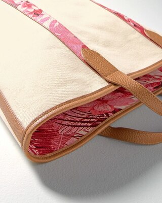 Reversible Paisley Print Tote