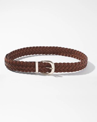 Braided Leather Denim Belt