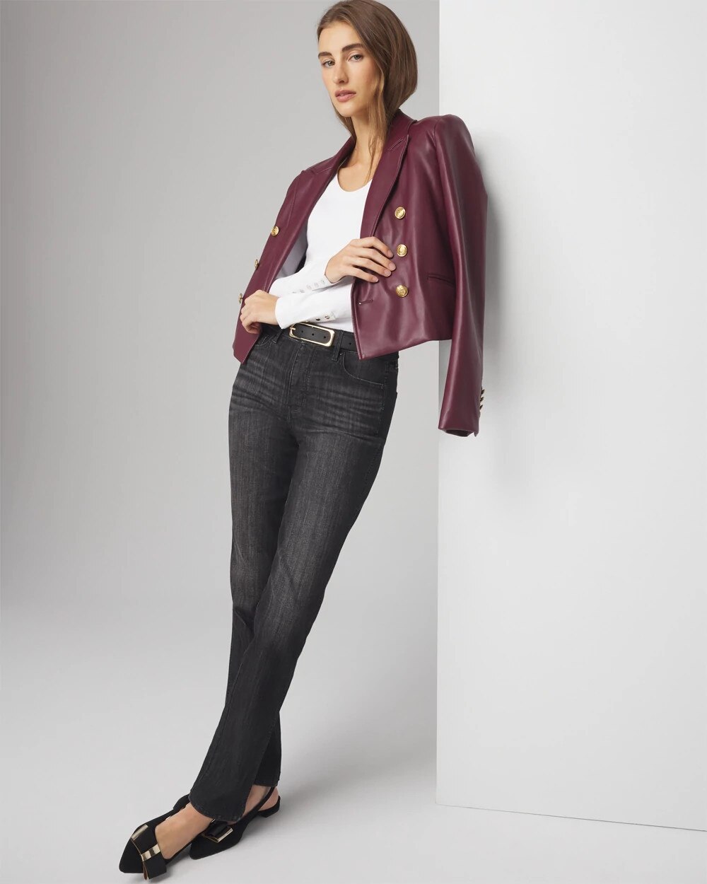 Long Sleeve Ribbed Tee - image 2