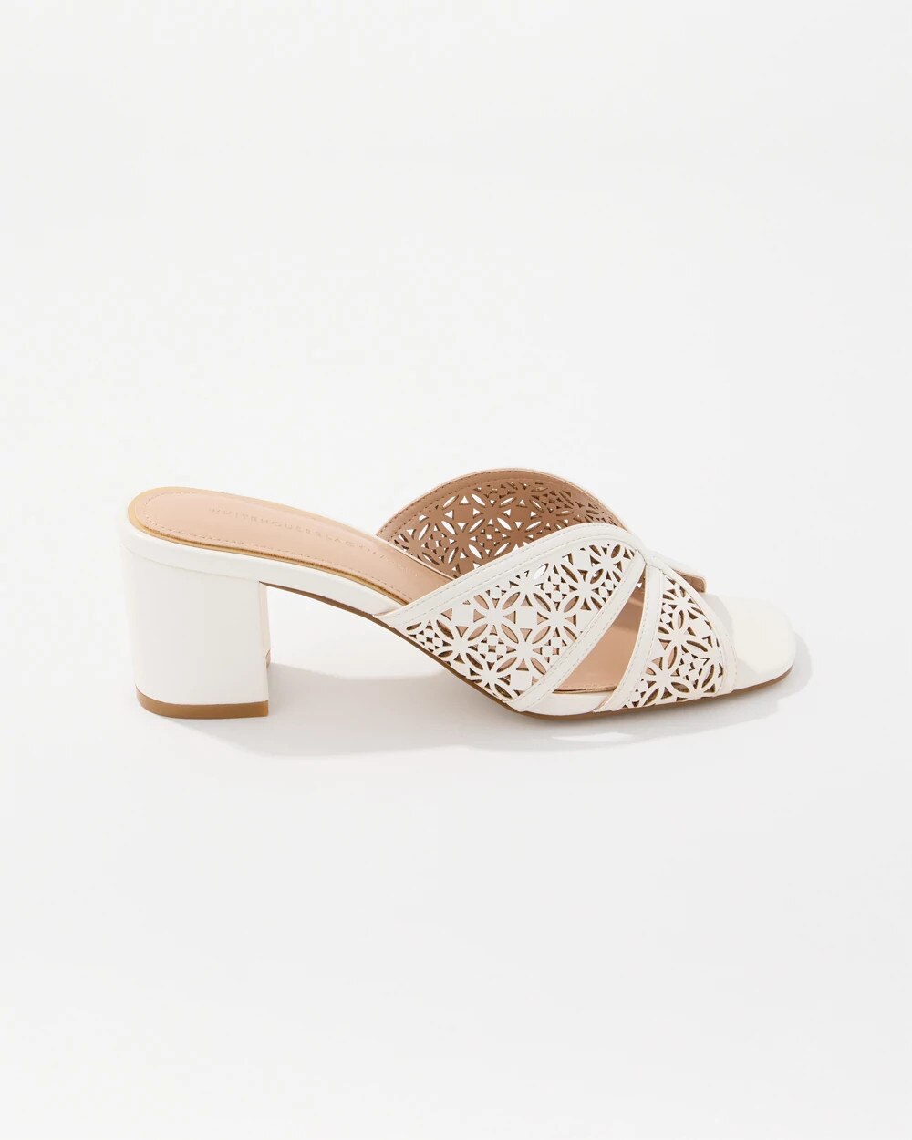 Cutwork Heeled Sandals - image 3