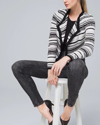 Skinny High-Rise Ankle Jeans with Front Seam Detail