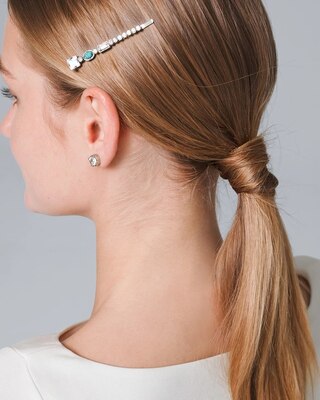 Multi-Stone Bobby Pins, Set of 3