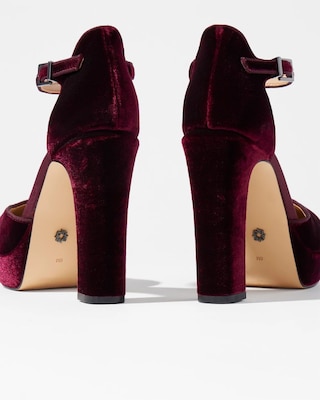 Port Velvet Platform Pump