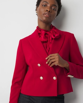 WHBM® Cropped Blazer click to view larger image.