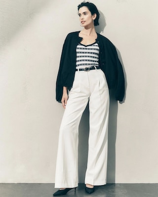 Pleated Wide Leg Pants