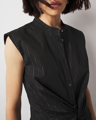 Poplin Twist Shirt click to view larger image.