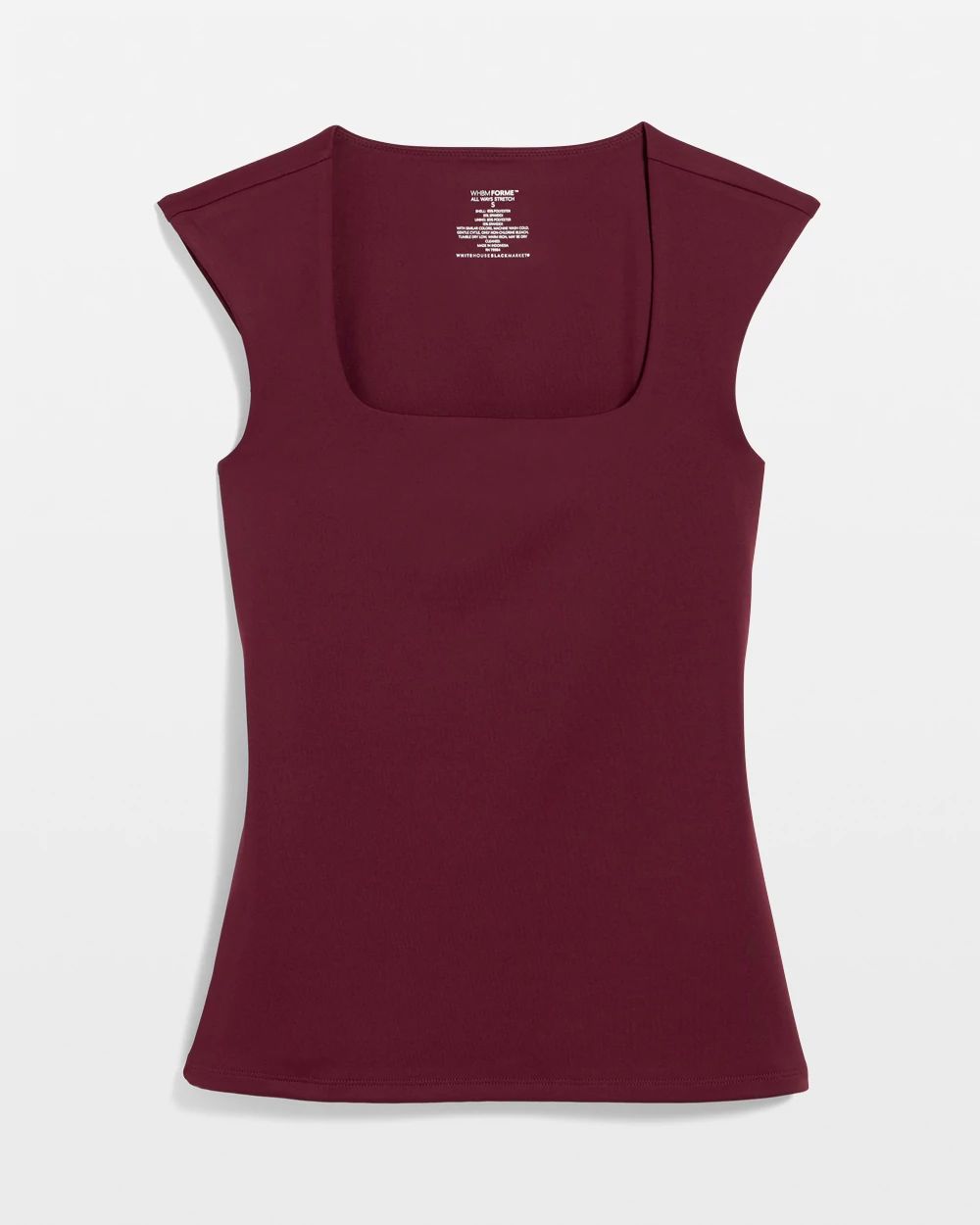 WHBM FORME™ All Ways Stretch Square Neck Top click to view larger image.