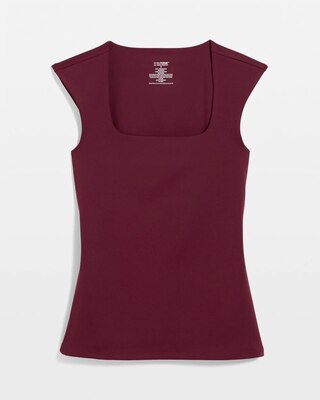 WHBM FORME™ All Ways Stretch Square Neck Top click to view larger image.