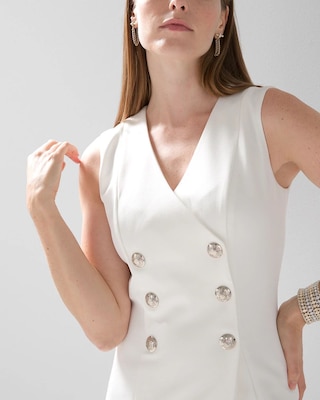 Sleeveless Blazer Dress