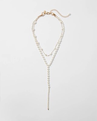 Convertible Pearl Y-Neck Necklace