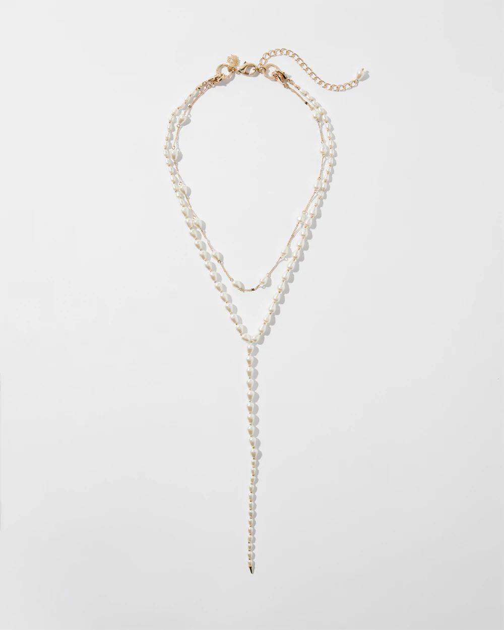 Convertible Pearl Y-Neck Necklace
