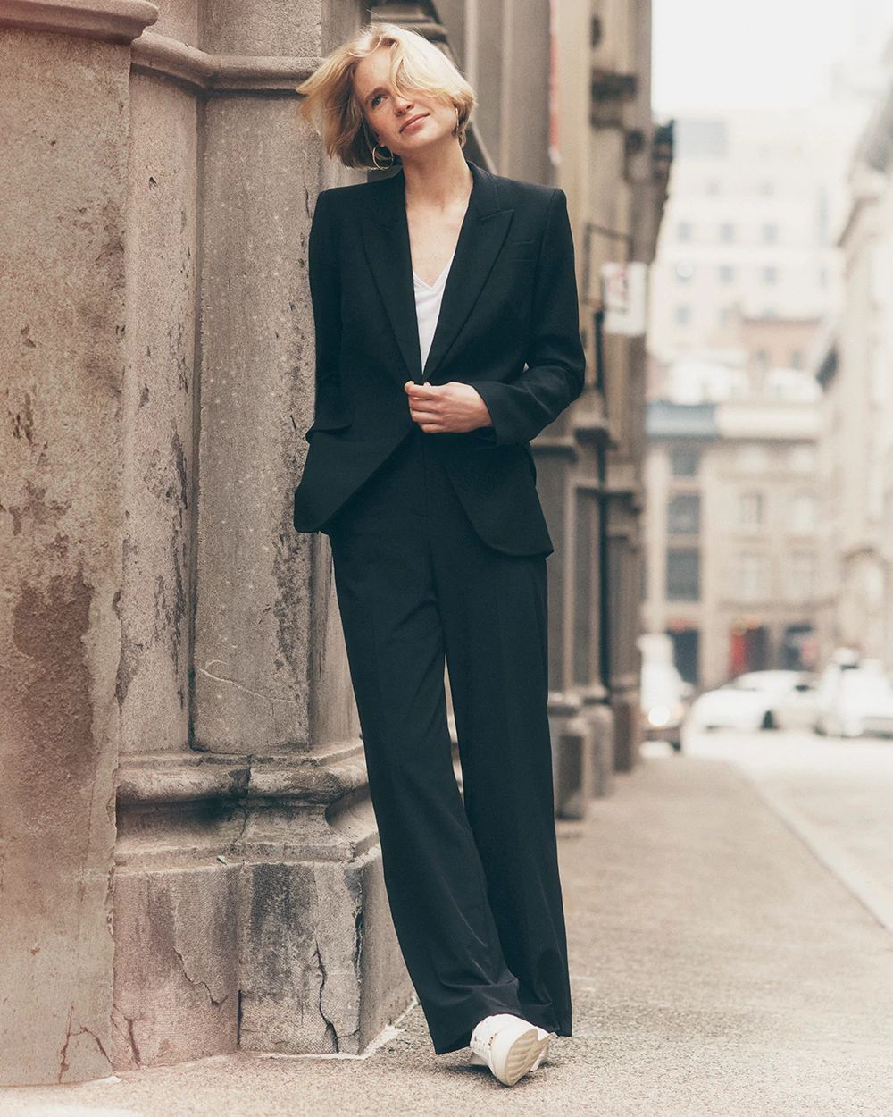 WHBM® Petite Lightweight Luna Wide Leg Trousers click to view larger image.
