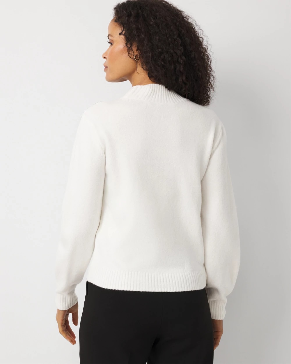 Floral Applique Pullover Sweater