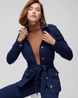 Luxe Stretch Safari Jacket
