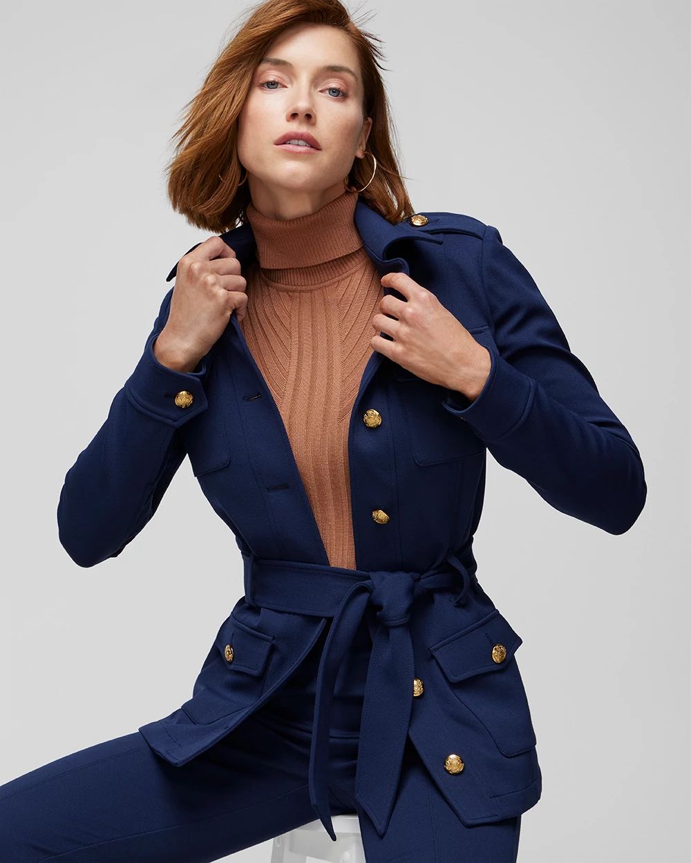 Luxe Stretch Safari Jacket