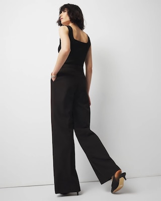 Pleated Wide Leg Pants click to view larger image.