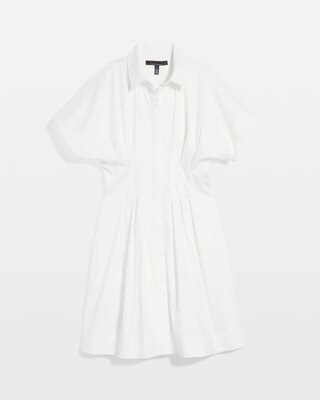 Petite Poplin Corset Shirt Dress click to view larger image.
