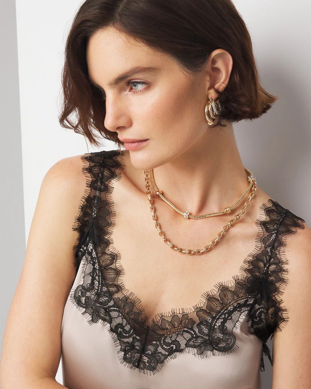 Lace-Trimmed Cami