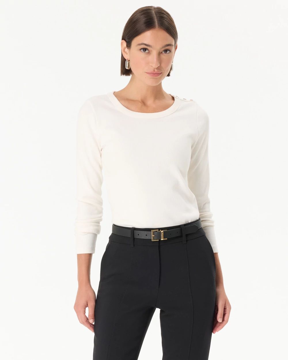 Ribbed Long Sleeve Top