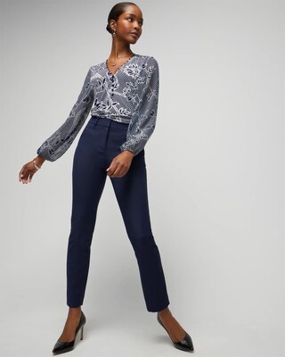Matte Jersey Woven Sleeve Blouse