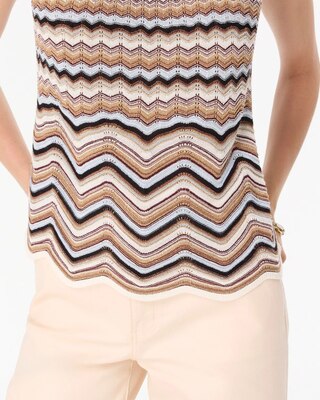 Metallic Knit Halter Tank click to view larger image.