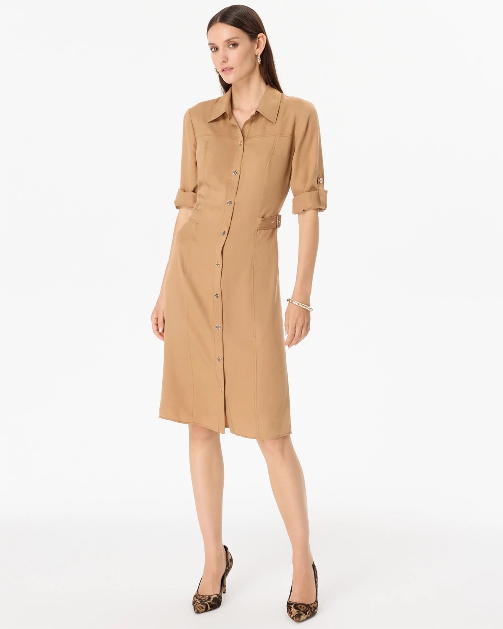 green cute dress Mint Hearty Pintuck detailing round the Subcategory:Strapless Dresses Color:ENDLESS SUMMER Office Wear | 4