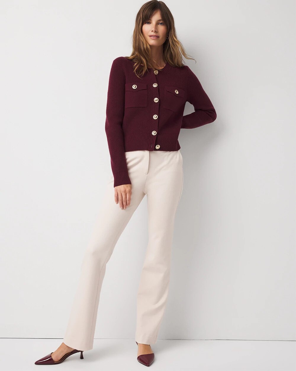 Button-Front Cardigan - image 2