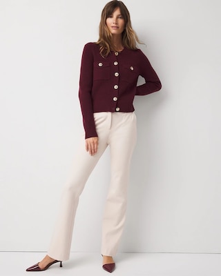 Button-Front Cardigan click to view larger image.