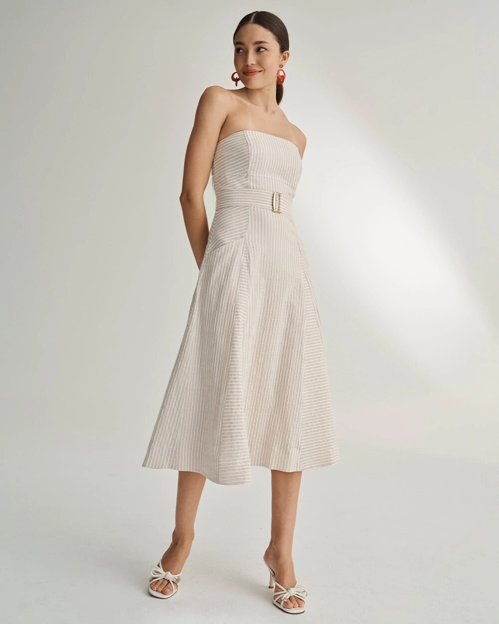 black market white dress Polka Dot Halter Mini With 3D Rose Sale Dresses | White House