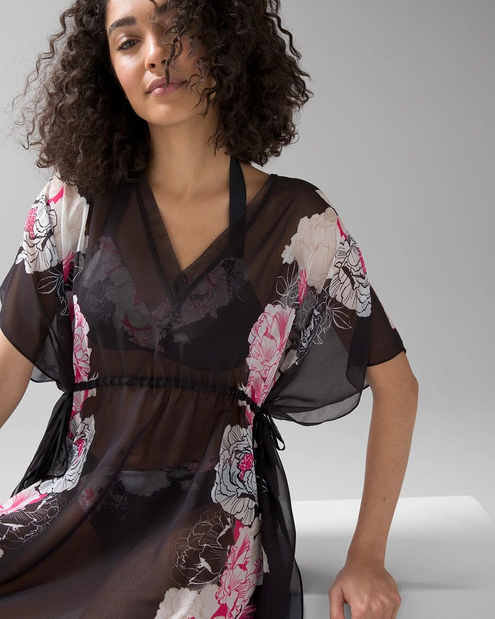 Floral-Print Caftan