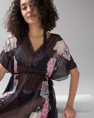 Floral-Print Caftan