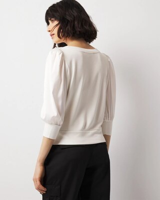 Blouson Crewneck Top click to view larger image.