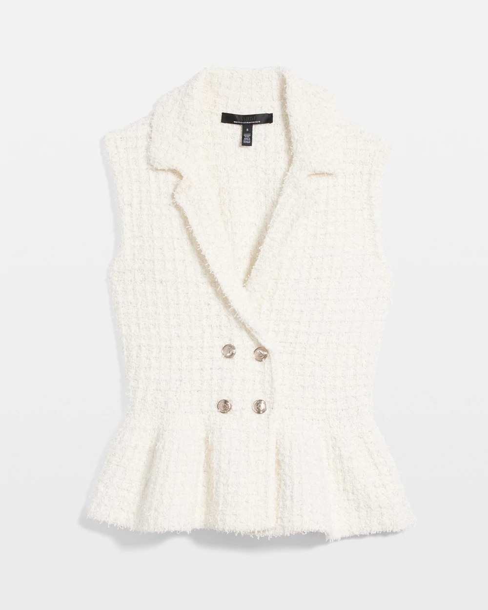 Double-Breasted Sweater Vest