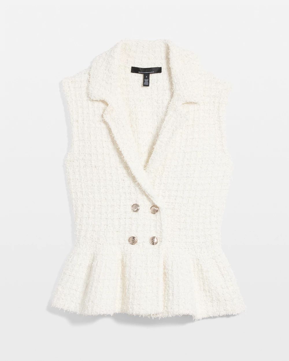 Double-Breasted Sweater Vest